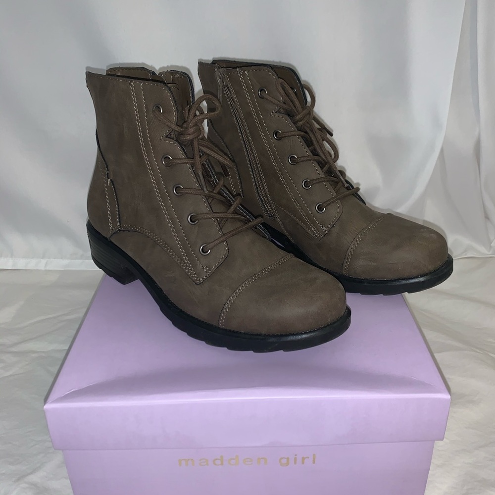 Madden Girl Combat Boots